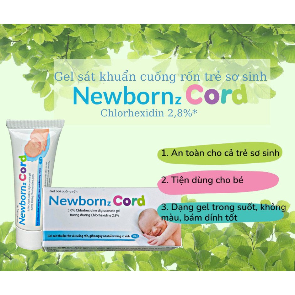 Gel vệ sinh rốn cho trẻ sơ sinh Newbornz Cord 20g