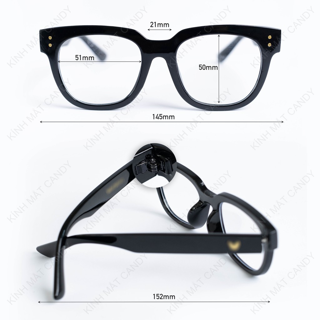Gọng kính cận vuông to 2128, cho cả nam và nữ - Tiệm kính Candy | BigBuy360 - bigbuy360.vn