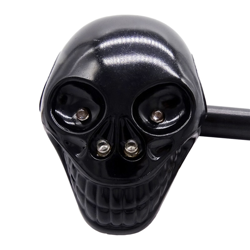 1 Cặp Đèn Tín Hiệu Xe Máy Hình Đầu Lâu Trắng / Đen 12v