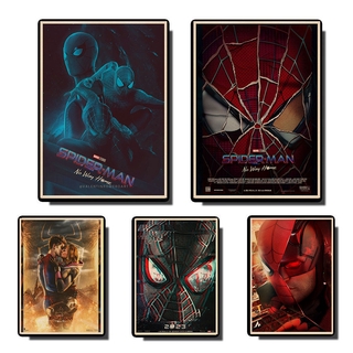 Poster dán tường hình người nhện phong cách retro
