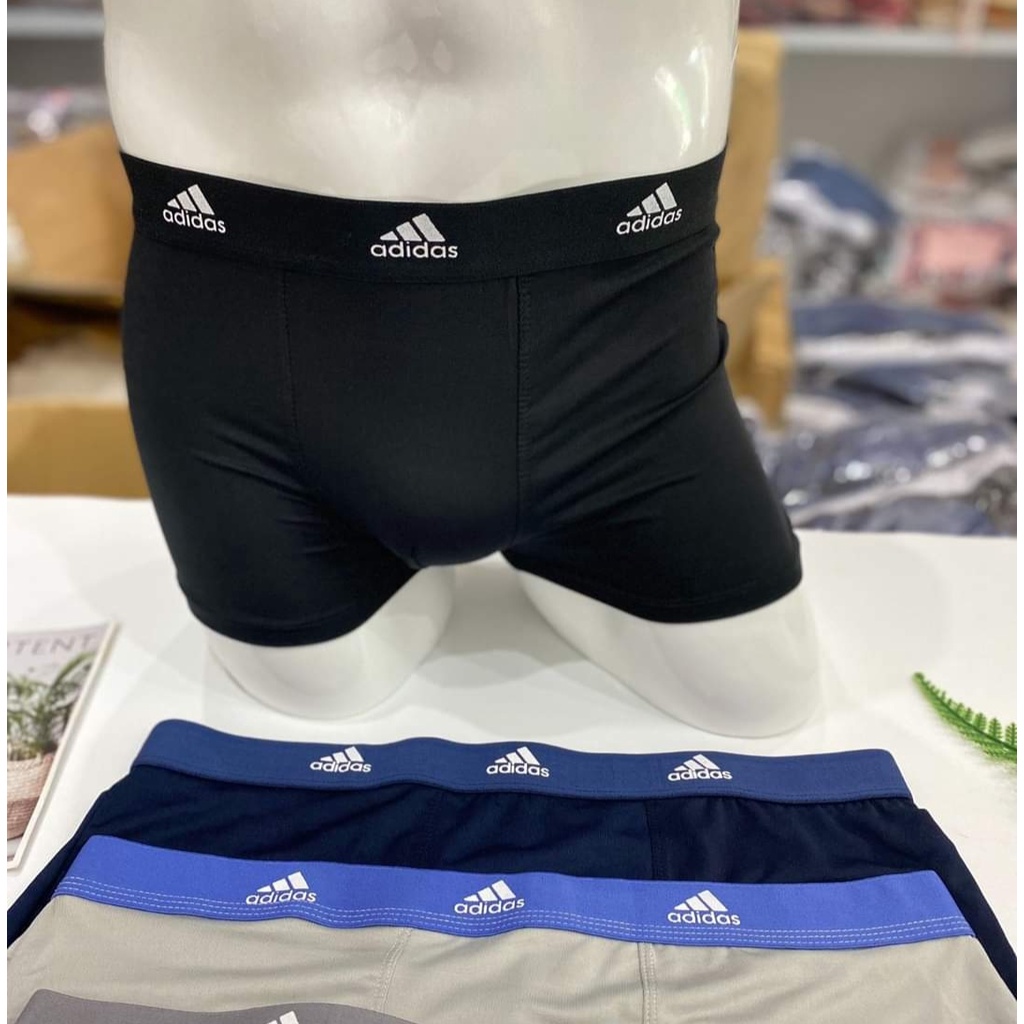 Hộp 4 Quần sịp đùi nam Adidas chất thun lạnh cao cấp, cạp to, thoáng mát, co giãn đủ màu, mã ADD