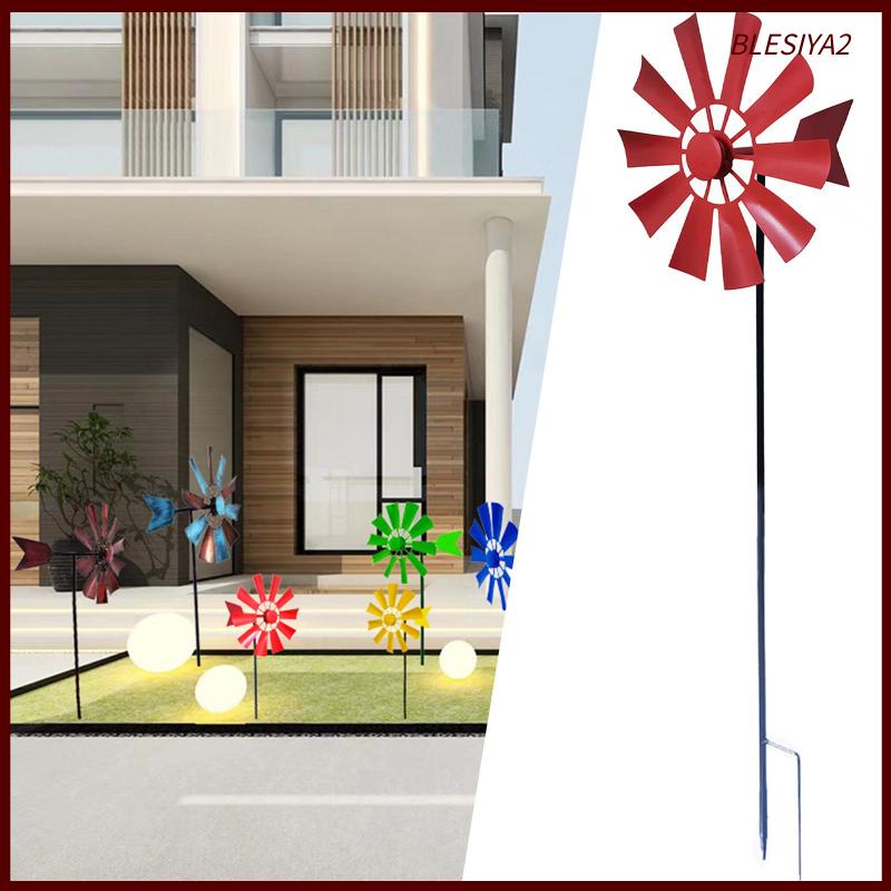 Metal Wind Spinner Garden Windmill Outdoor Yard Lawn Pinwheel Decor
