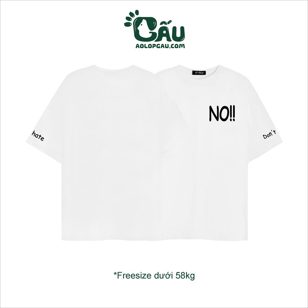 [Mã SKAMA8 giảm 8% đơn 300K] Áo thun tay lỡ Men 194 unisex form rộng in chữ vải coton mềm mịn co dãn 4 chiều - NO !! | BigBuy360 - bigbuy360.vn