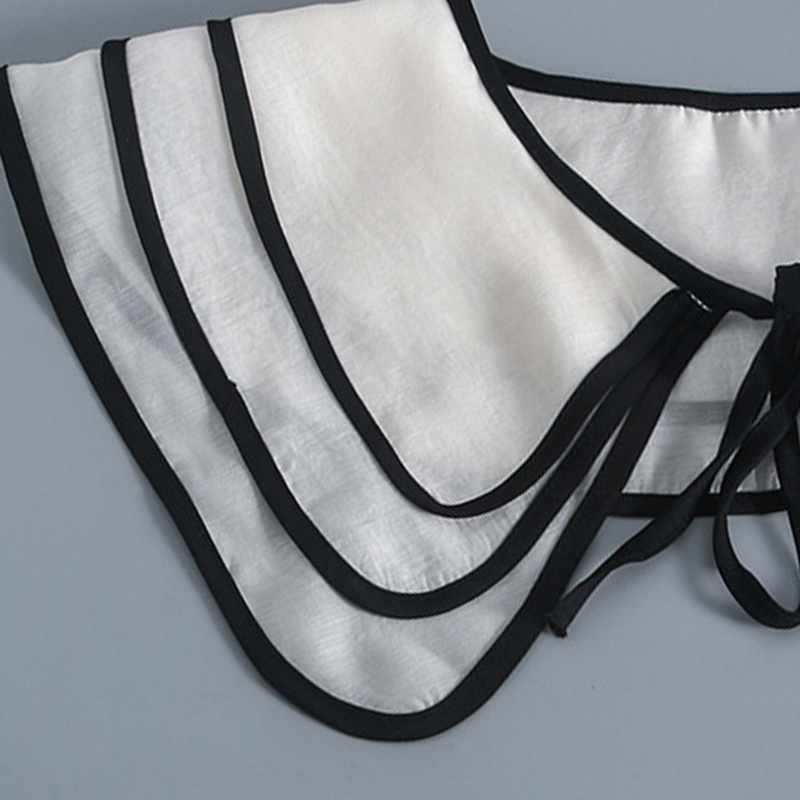 Cổ Áo Rời Phối Dây Buộc Trang Trí Dành Cho Nữ