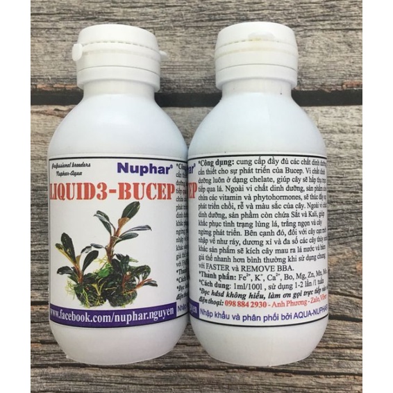 Liquid 3 Nuphar - Phân Nước Dành Cho Bucep