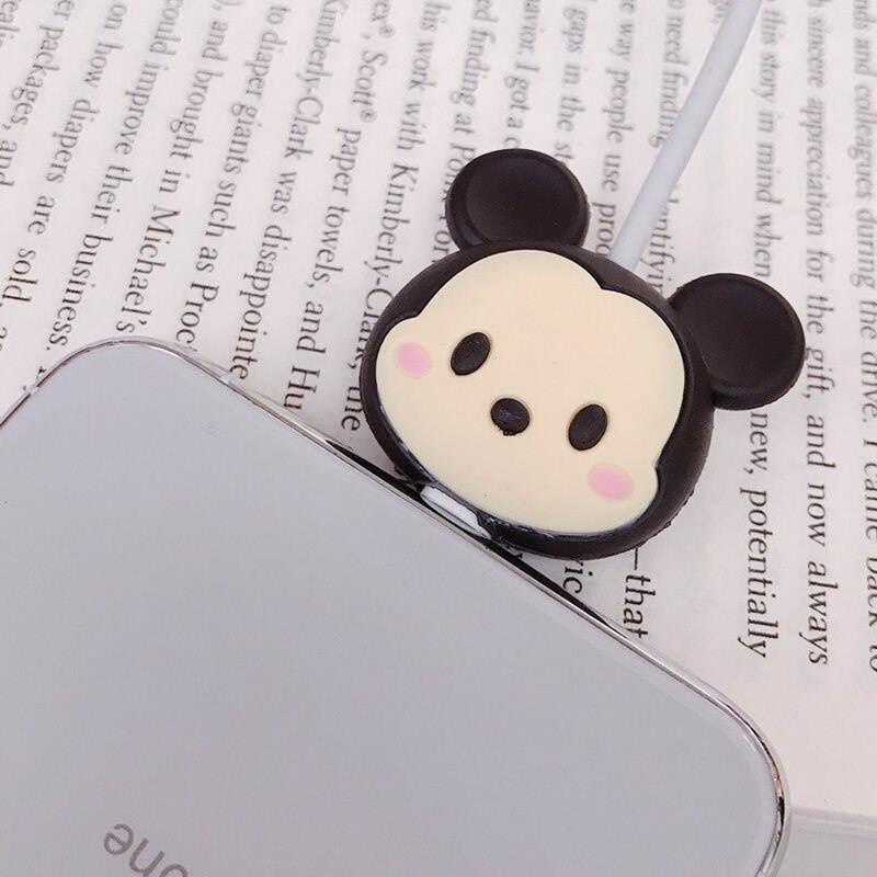 Dụng Cụ Bảo Vệ Dây Cáp USB Bằng Silicon Hình Động Vật Hoạt Hình Dễ Thương