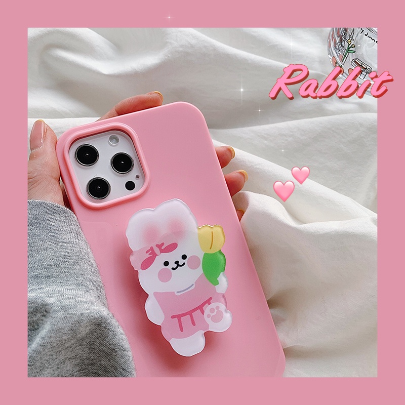 3D cartoon cute bear stand phone case for SAMSUNG S6 S7 edge S8 S9 PLUS S10 S20 S21 ultra S10E soft shell