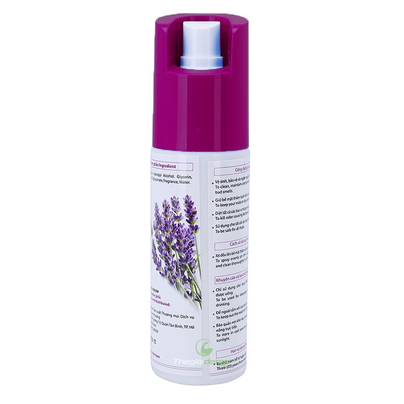 NƯỚC VỆ SINH THẢM YOGA TOPBODY  HƯƠNG LAVENDER 100ml