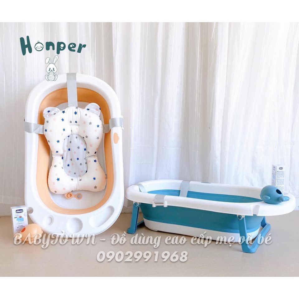 Chậu/ Thau Tắm Gấp Gọn Kèm Phao Honper