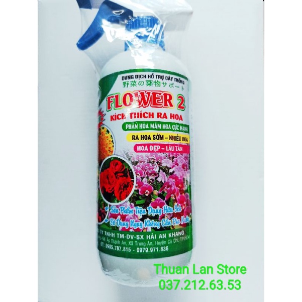 Dung Dịch FLOWER 2 - Kích Ra Hoa, Ra Hoa Sớm, Nhiều Hoa KHÔNG CẦN PHA NƯỚC