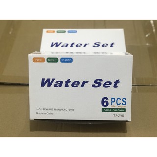 Bộ 6 Cốc Thủy Tinh Cao Cấp Có Quai