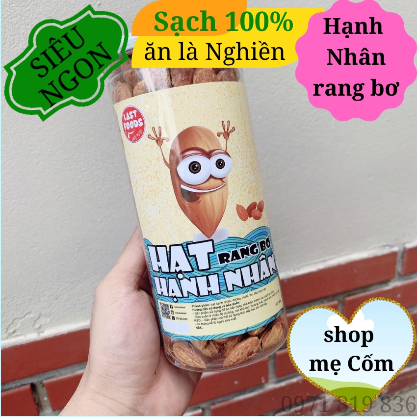 Hạt Hạnh Nhân Rang Bơ Nhập Khẩu Mỹ Thơm Ngon, Đậm Đà, Bổ Dưỡng