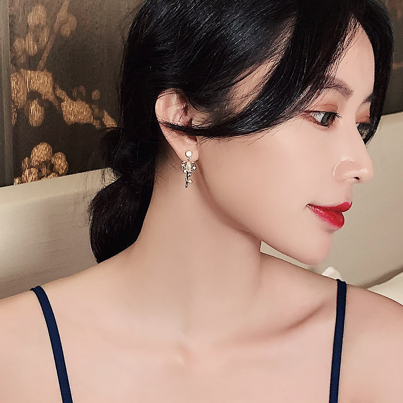 Original Designer Key Earrings Art Style Earrings New Fashion in 2020 Korean Temperament Net Red Earrings