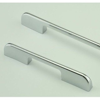 Tay Nắm Tủ Bếp / Tay Co Vuông Bóng / Nội Thất Hiện Đại / Tâm Lỗ Khoan màu bạc và đen mờ