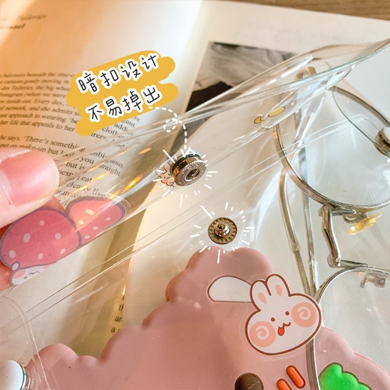 Túi Đựng Đồ Trang Điểm/ Mỹ Phẩm/ Hộ chiếu/ Túi đựng bút PVC cỡ lớn Hàn Quốc Tiện Dụng [BL52]