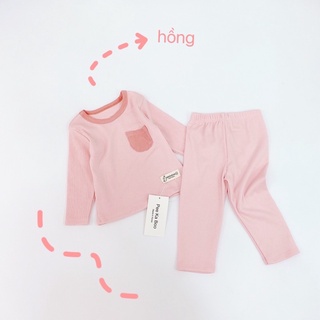 Set bộ thun gân thu đông cho bé