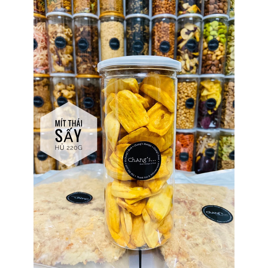 Mít Thái sấy 220G Hủ Pet cao cấp - Chang’s Food
