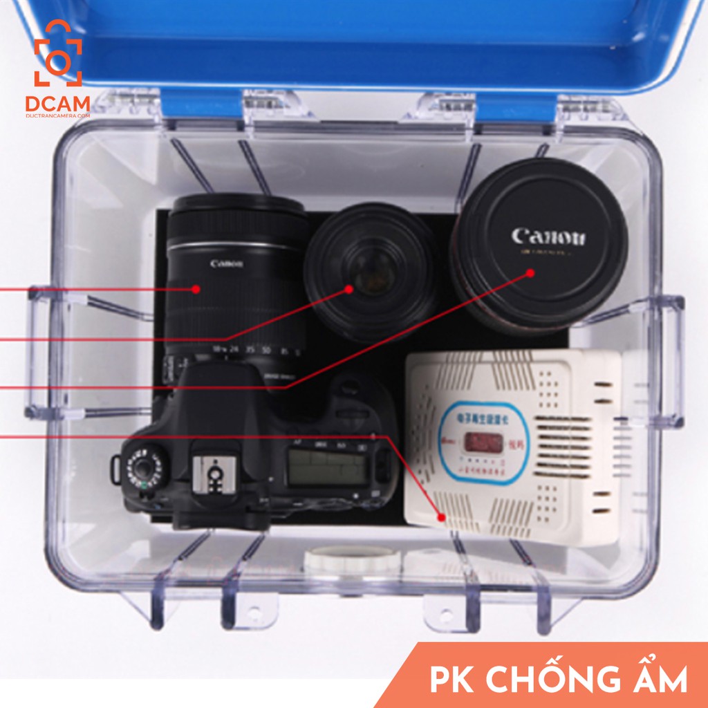 Combo hộp chống ẩm 12L Eirmai &amp; máy hút ẩm Eirmai