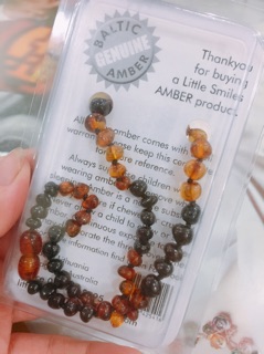 Vòng hổ phách Amber Úc 33-35cm