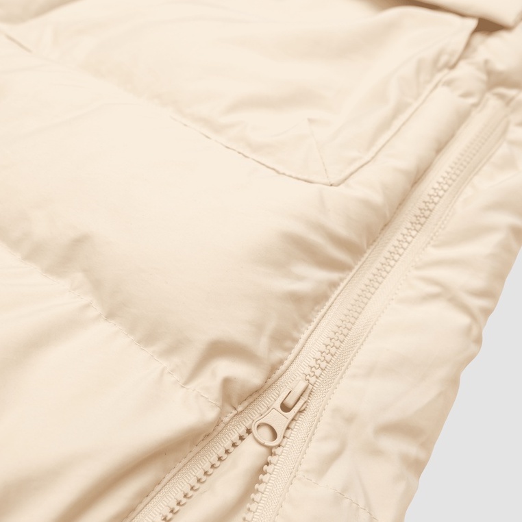Áo khoác phao dáng dài 1991 Cotton Hooded Padded Jacket