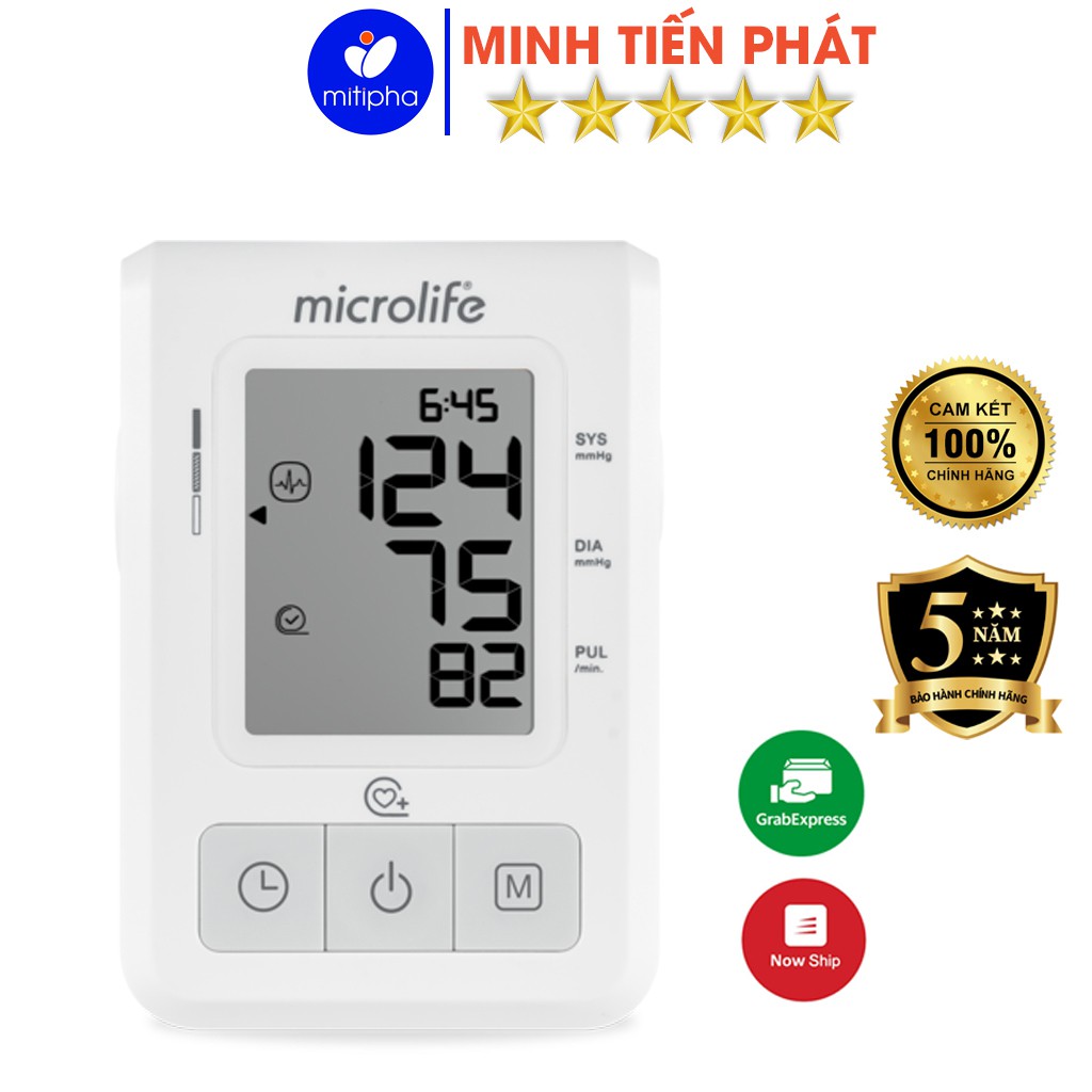 Máy đo huyết áp tự động Microlife B2 Basic, đo huyết áp tại nhà - Minh Tiến Phát