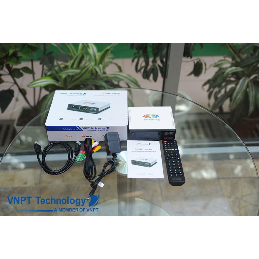 Đầu Thu Kỹ Thuật Số Truyền Hình DVBT2 VNPT T201 Việt Nam + Anten Nhôm vtc ltp