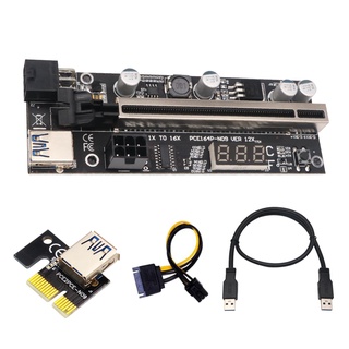 Thẻ Nâng Có Dây Cáp Cho BTC Mining PCIE 1X Sang 16X