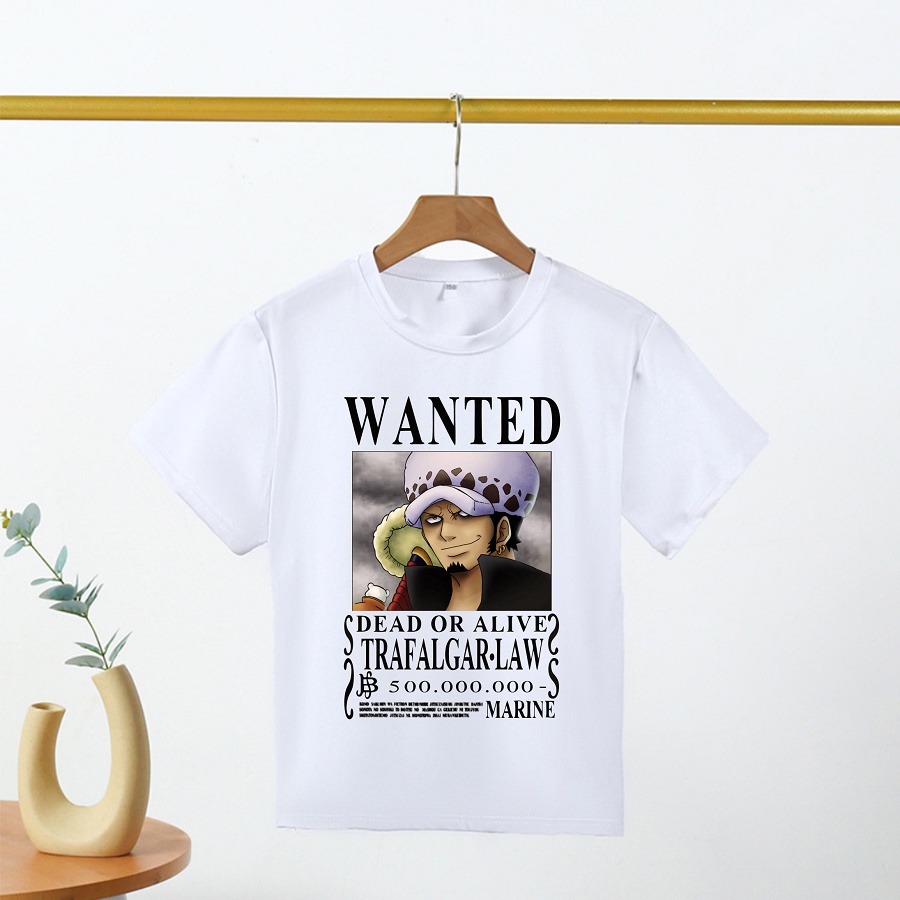 Áo thun cho bé trai in hình vua hải tặc one piece ace luffy sabo cực hot
