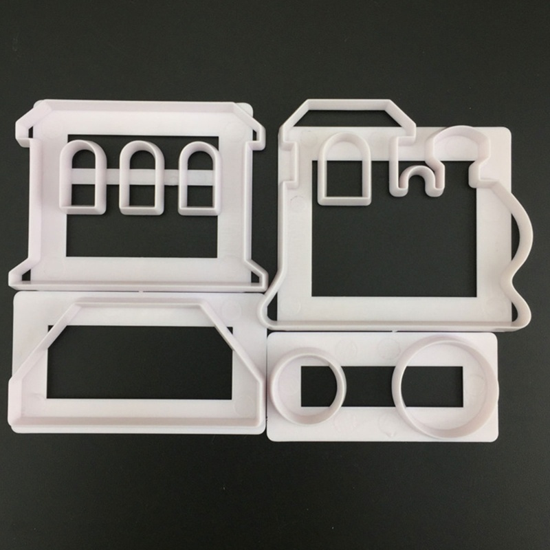 Khuôn Silicone Nhấn Tay Làm Bánh Quy Hình Đoàn Tàu Lửa DIY