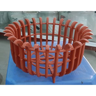 GIẢM 10% (ĐƠN TRÊN 100k)  chậu nhựa giả gỗ đường kinh 28cm (loại dẻo) đầu uốn cong màu nâu