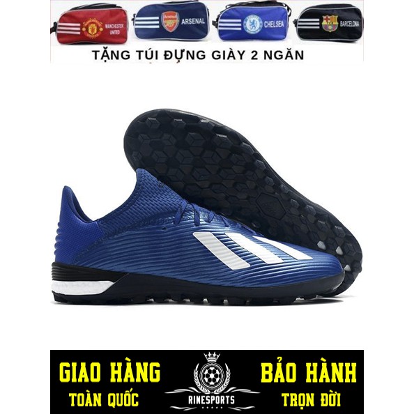 (HÀNG THAILAND) GIÀY BÓNG ĐÁ SÂN CỎ NHÂN TẠO X19.3 cổ thun thấp màu xanh dương.TF.CAM KẾT Y HÌNH-CAM KẾT HÀNG