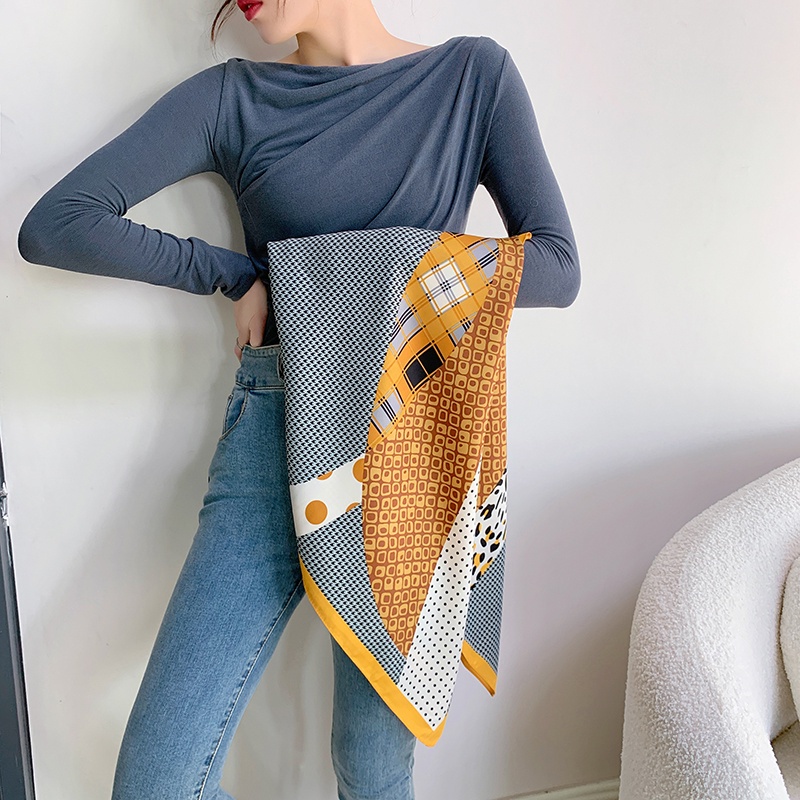 Khăn Choàng Chống Nắng In Họa Tiết Thời Trang Khổ 90cm(35.4inch) Tudung WJ1007-111-01