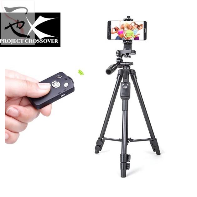 Chân Tripod Yunteng Vct 5208 Bằng Nhôm Kèm Kẹp Điều Khiển Bluetooth Cho Điện Thoại Thông Minh / Camera / Điện Thoại Jianpan111.My106965574