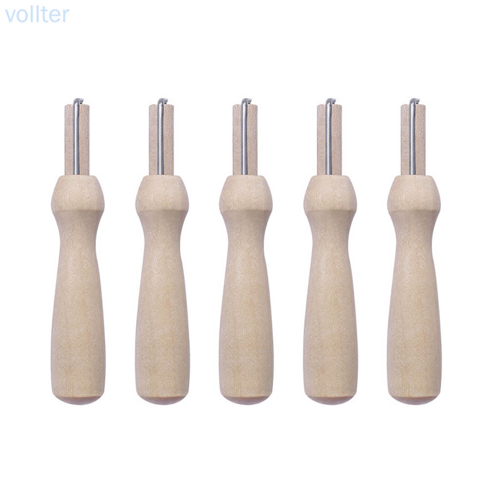 Set 5 giá đỡ kim khâu tay cầm bằng gỗ tiện dụng DIY
