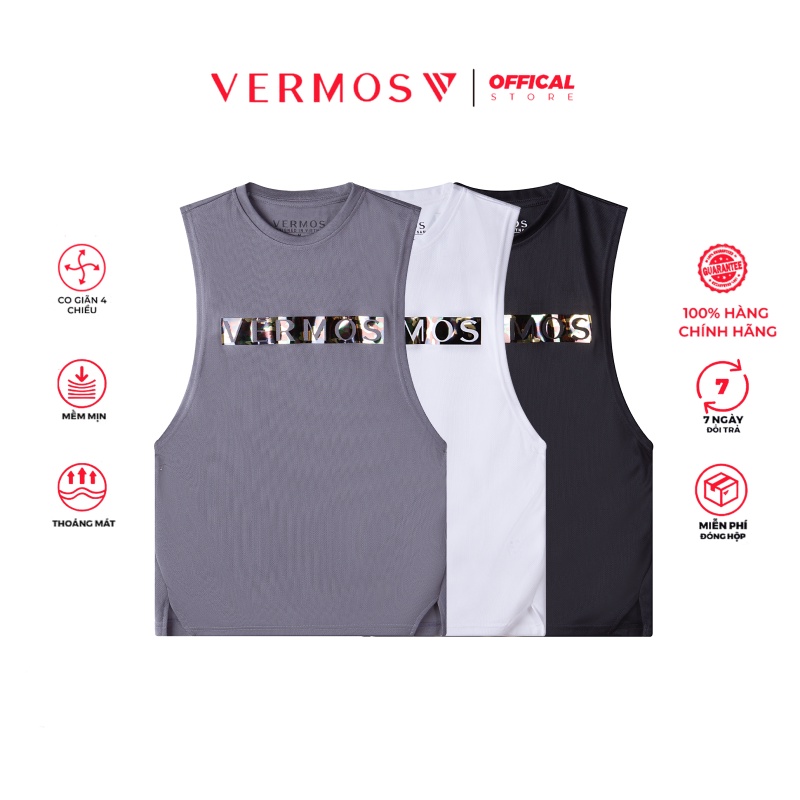 Áo Ba Lỗ Tập Gym Nam,Áo Tanktop VERMOS Camo V6