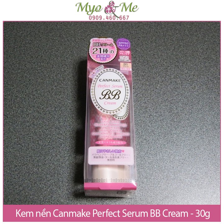 Kem nền Canmake Perfect Serum BB Cream SPF50/PA+++ - 30g