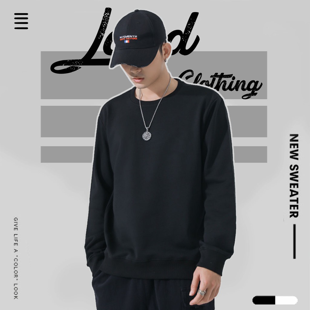 Áo SWEATER form xuông chất nỉ bông 2 lớp cực đẹp, phối đồ bao dễ.