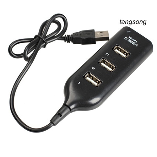 Bộ Chia 4 Cổng Usb 2.0 Tốc Độ Cao Màu Đen Cho Laptop Pc | BigBuy360 - bigbuy360.vn