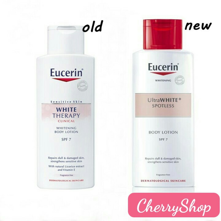 🌼Sữa Dưỡng Thể Trắng Da Eucerin White Therapy Body Lotion SPF7, Cho Da Nhạy Cảm (250ml)