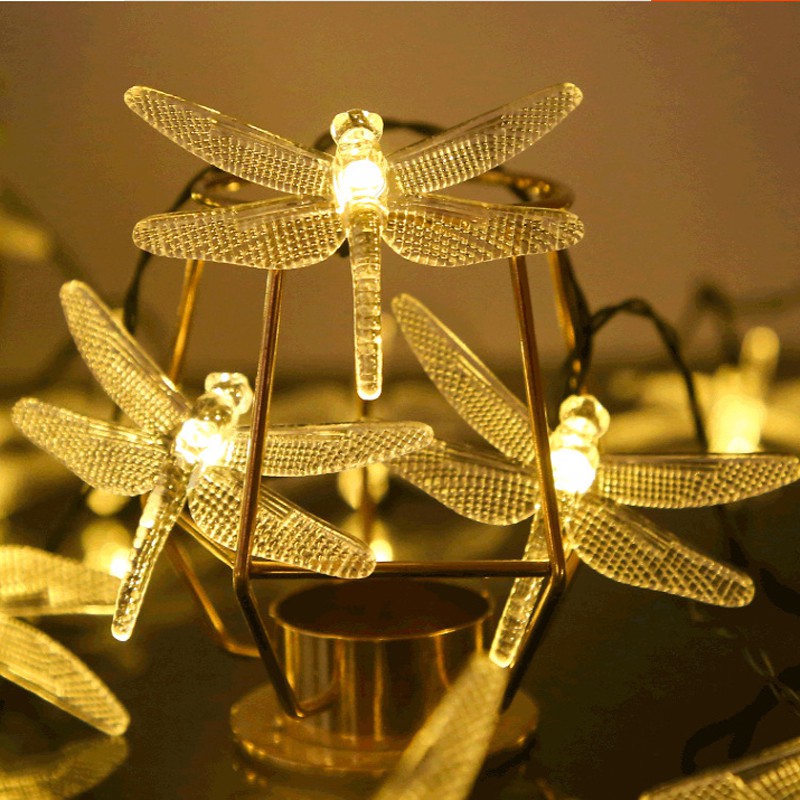 Đèn LED Trang Trí Hình Con Chuồn Chuồn Dễ Thương 3M Và 20 Đèn