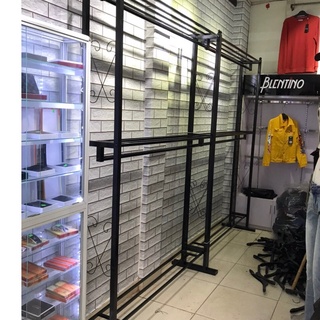 GIÁ TREO QUẦN ÁO 2 TẦNG DẠNG HỘP - GIÁ TREO CHO SHOP - GIÁ TREO ĐỒ GIA ĐÌNH