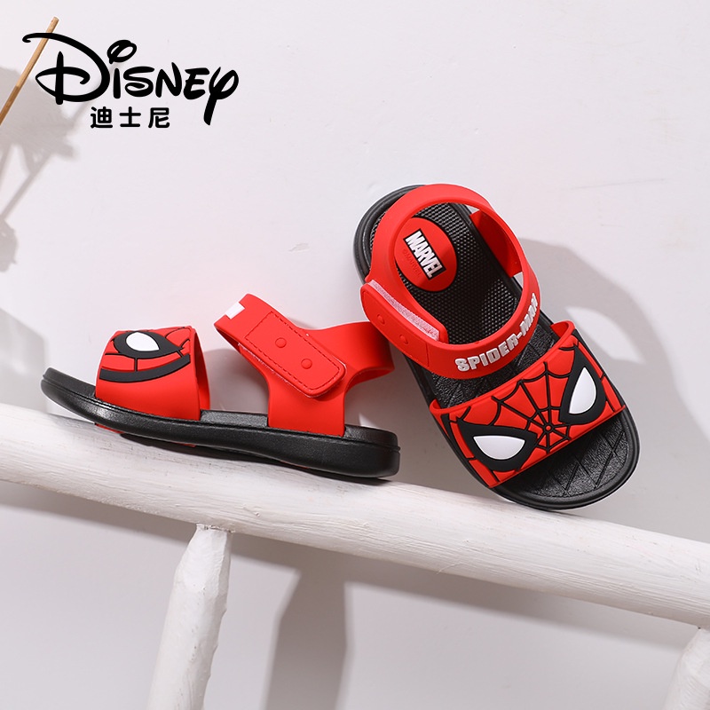 Dép Sandal Đế Mềm Thoáng Khí Không Trượt In Hình Marvel Spiderman Iron Man Thời Trang Mùa Hè Cho Bé Trai 8