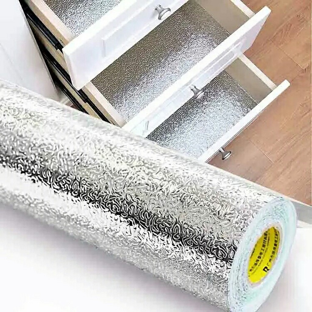 Cuộn Giấy Decal Dán Bếp Dài 2- 3 Mét Dán Tường Tráng Nhôm Cách Nhiệt Cao Cấp Chính Hãng miDoctor