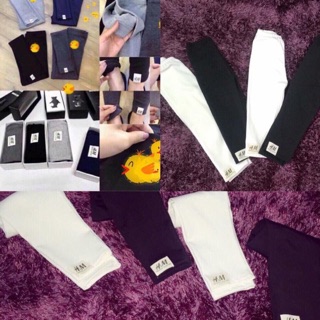 Quần legging đen trắng