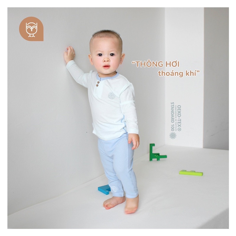 HRNEE - Bộ dài tay cổ trụ Hãng Hrnee Cho Bé Trai Bé Gái - Shop NGA STONE