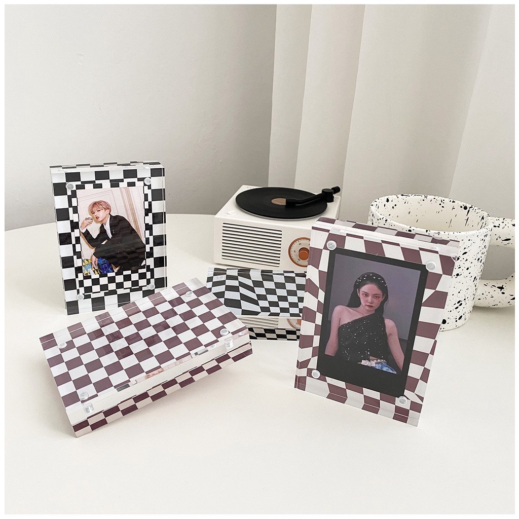 Khung Ảnh Nam Châm Họa Tiết Checkerboard