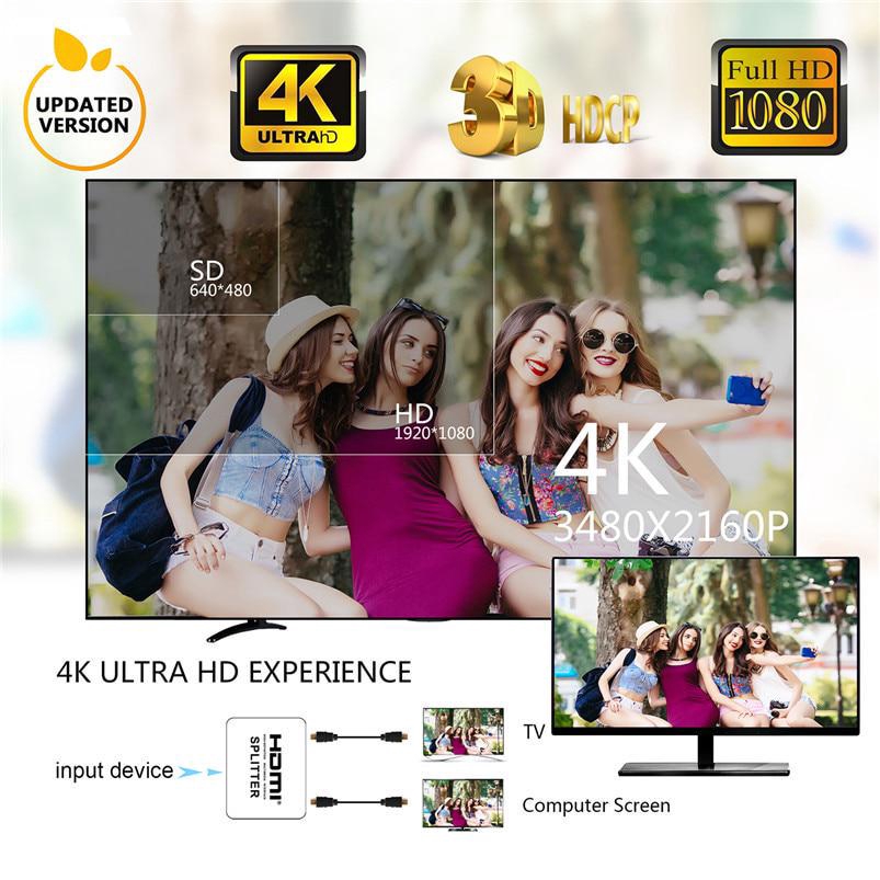 Bộ Chia Cổng HDMI 1 Đầu Vào 2 Đầu Ra HDMI Hỗ Trợ 4KX2K 3D Cho XBOX360 PS3/4/5