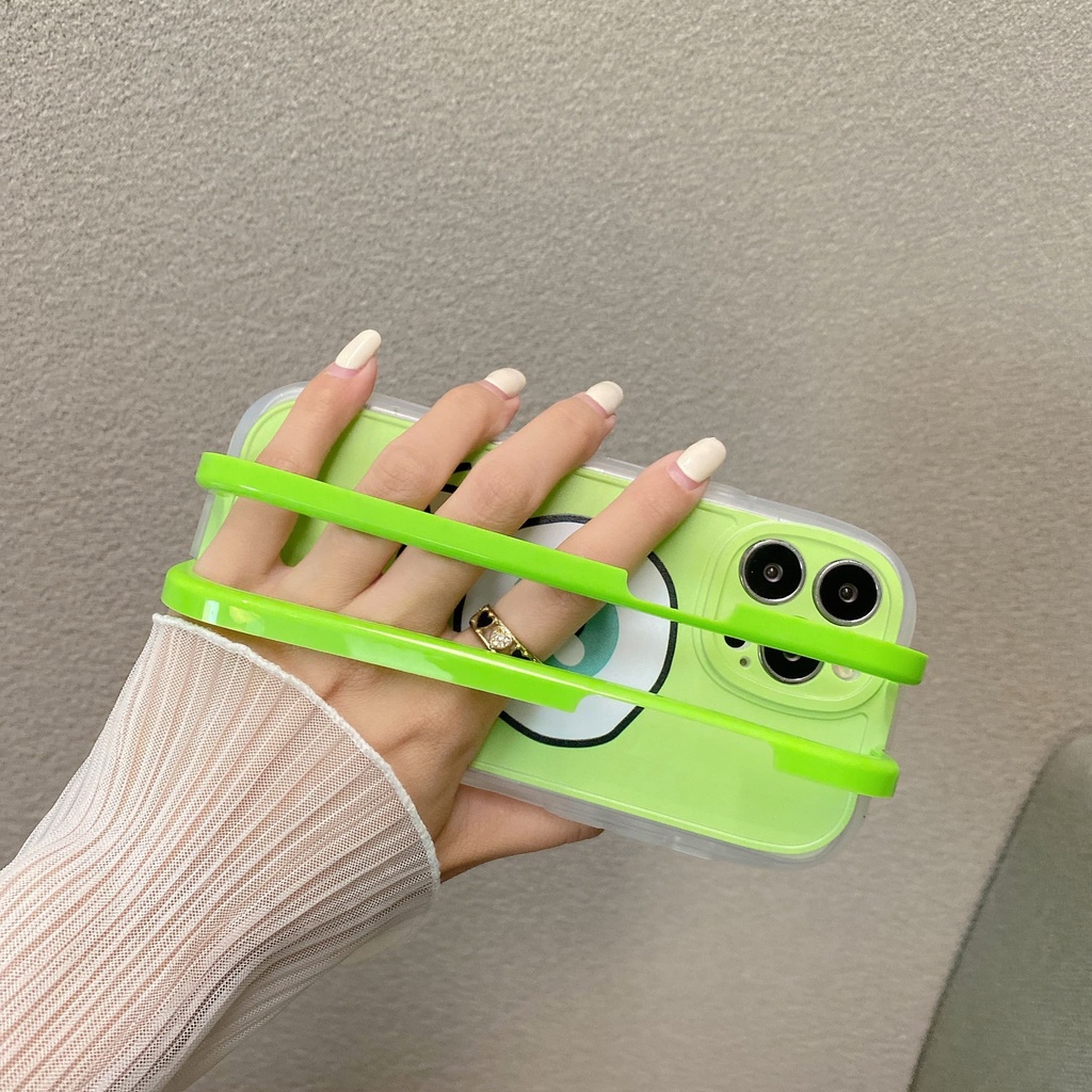 Ốp Điện Thoại Họa Tiết Hoạt Hình Monster Mike 2 Trong 1 Kèm Giá Đỡ Chống Sốc Cho iPhone 14 / 13 / 12 / 11 / X
