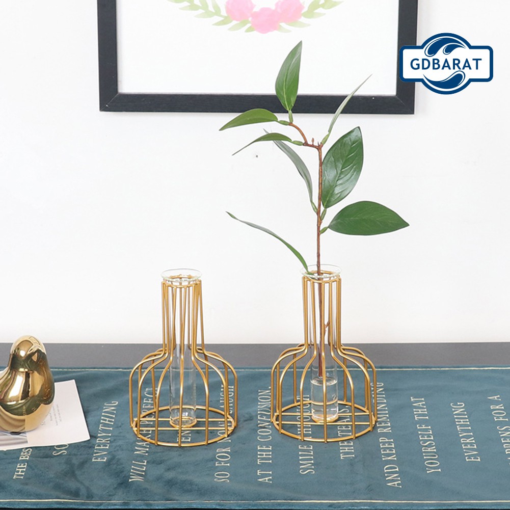 Bình Hoa Thủy Tinh Thiết Kế Kiểu Hình Học Độc Đáo Dùng Để Trang Trí Bàn Làm Việc