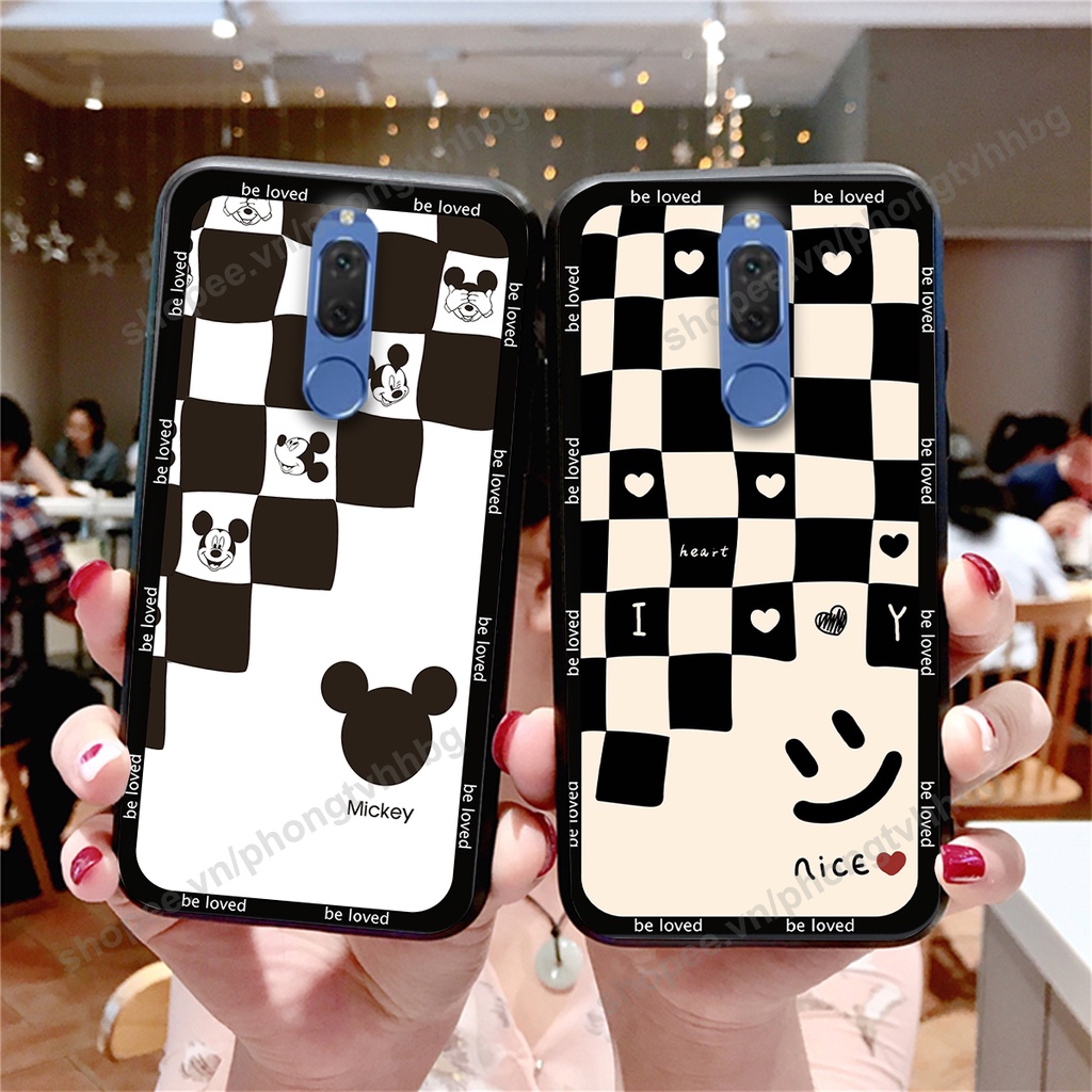 Ốp lưng Huawei Nova 2i  ốp họa tiết trái tim caro, chuột mikey thể thao cực đẹp cute cực bền bỉ